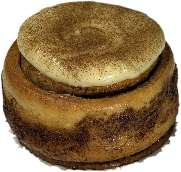 Oh G Roll — cinnamon roll with cream cheese frosting and cinnamon dusting